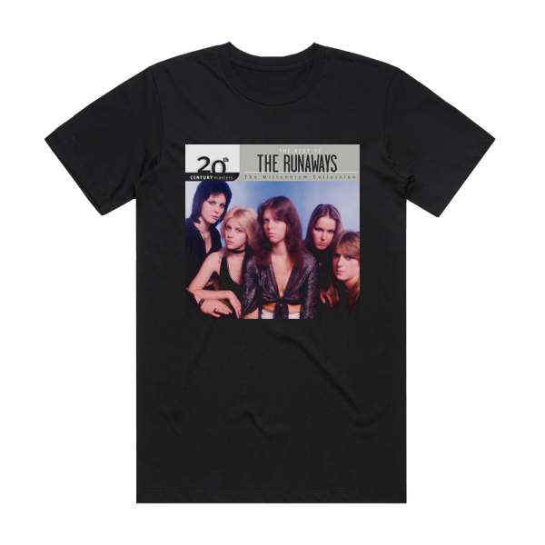 The Runaways 20Th Century Masters The Millennium Collection The Best Of T Album Cover T-Shirt Black