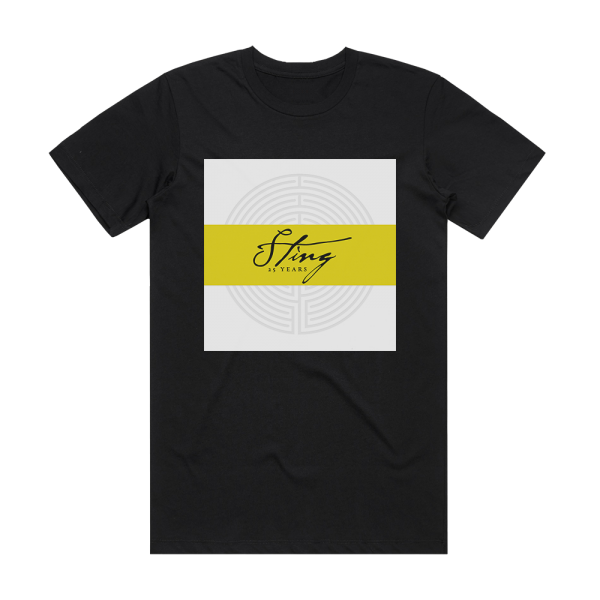 Sting 25 Years Album Cover T-Shirt Black