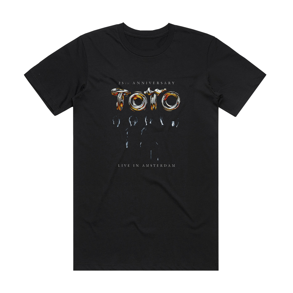 Toto 25Th Anniversary Live In Amsterdam Album Cover T-Shirt Black ...