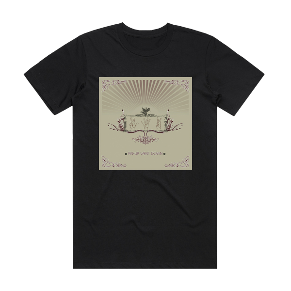 Pin-Up Went Down 342 Album Cover T-Shirt Black