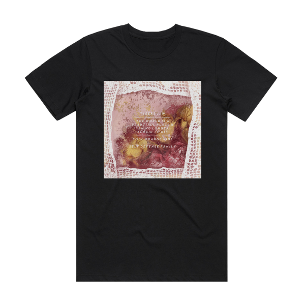 Tigers Jaw 4 Way Split Album Cover T-Shirt Black