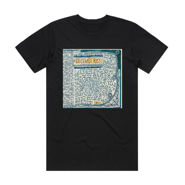 The Decemberists 5 Songs Album Cover T-Shirt Black