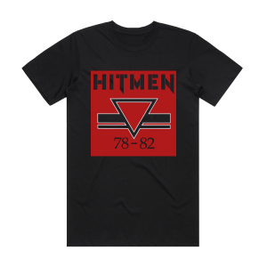 The Hitmen 78 82 Album Cover T-Shirt Black