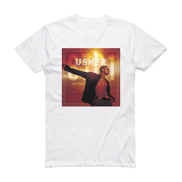 Usher 8701 Album Cover T-Shirt White