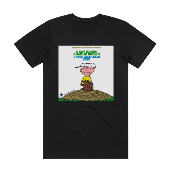 Vince Guaraldi Trio A Boy Named Charlie Brown 2 Album Cover T-Shirt Black