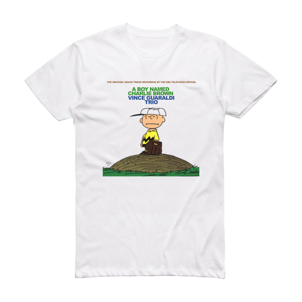 Vince Guaraldi Trio A Boy Named Charlie Brown 3 Album Cover T-Shirt White