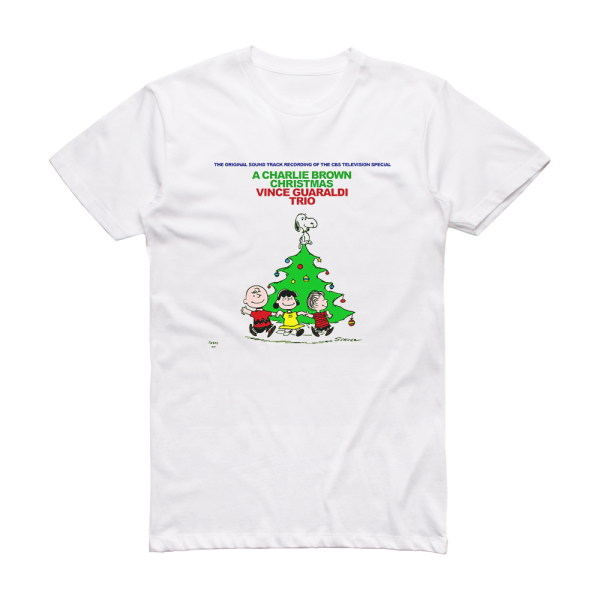 Vince Guaraldi Trio A Charlie Brown Christmas 2 Album Cover T-Shirt White