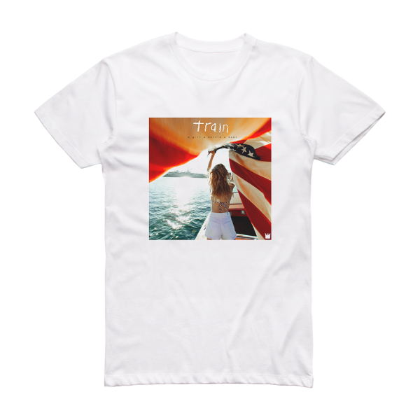 Train A Girl A Bottle A Boat Album Cover T-Shirt White