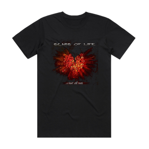 Scars of Life A Heart Still Beats Album Cover T-Shirt Black