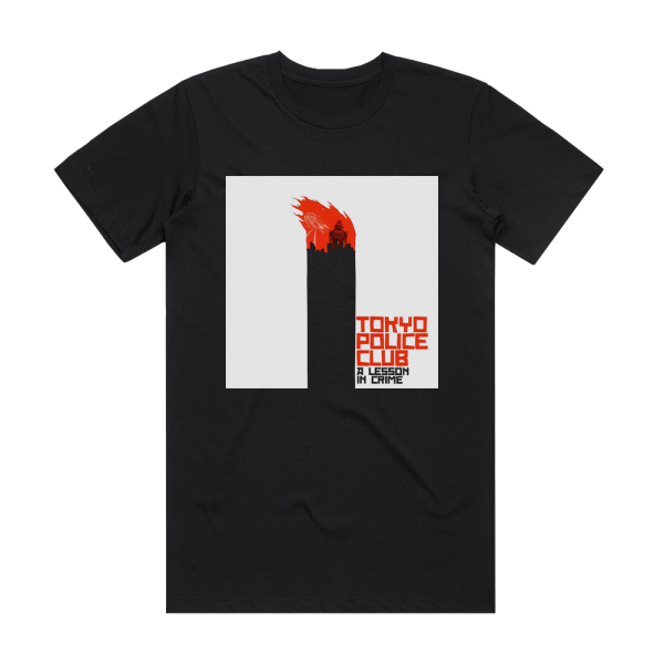 Tokyo Police Club A Lesson In Crime Album Cover T-Shirt Black