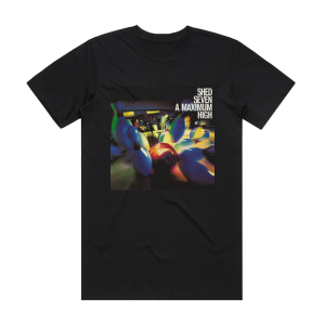 Shed Seven A Maximum High Album Cover T-Shirt Black