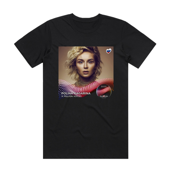 Polina Gagarina A Million Voices Album Cover T-Shirt Black