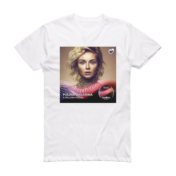 Polina Gagarina A Million Voices Album Cover T-Shirt White