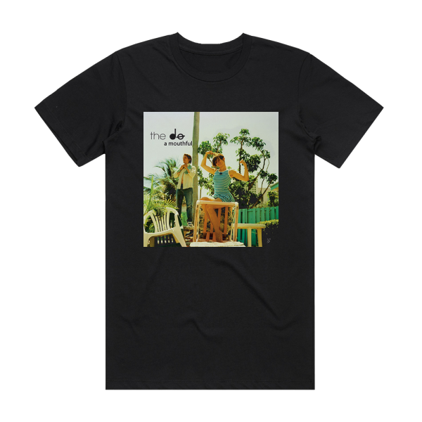 The Dø A Mouthful Album Cover T-Shirt Black