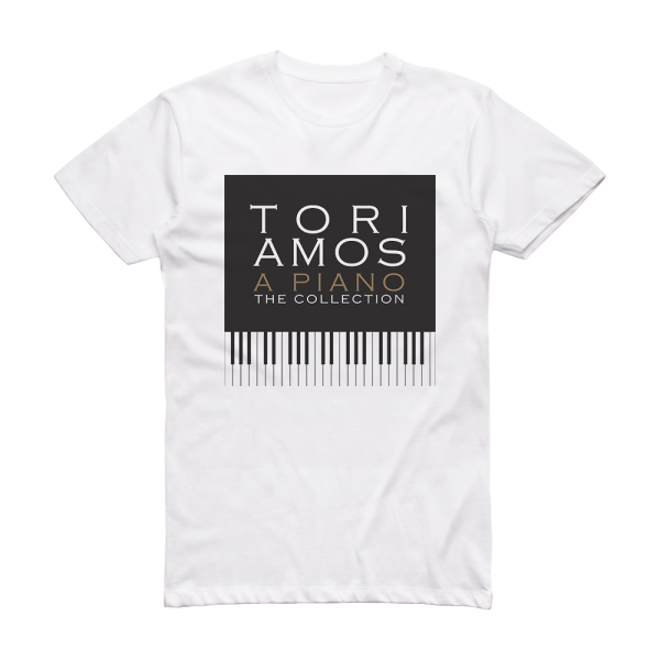 Tori Amos A Piano The Collection Album Cover T-Shirt White