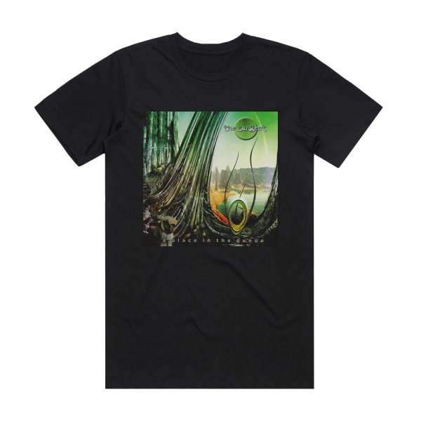 The Tangent A Place In The Queue Album Cover T-Shirt Black