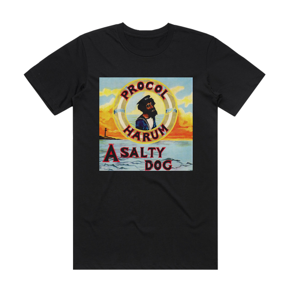 Procol Harum A Salty Dog Album Cover T-Shirt Black