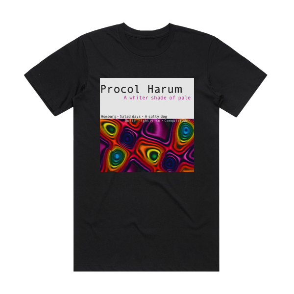Procol Harum A Whiter Shade Of Pale 2 Album Cover T-Shirt Black