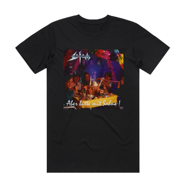 Sodom Aber Bitte Mit Sahne Album Cover T-Shirt Black