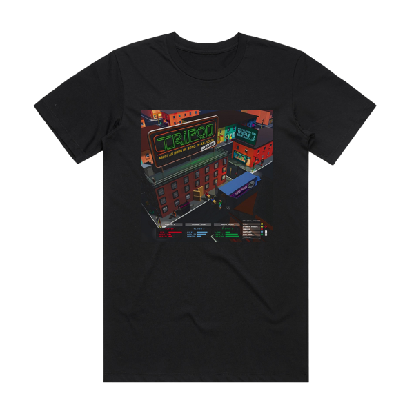 Tripod About An Hour Of Song In An Hour Again Album Cover T-Shirt Black