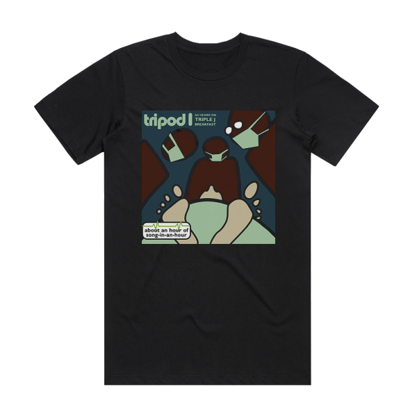 Tripod About An Hour Of Song In An Hour Album Cover T-Shirt Black