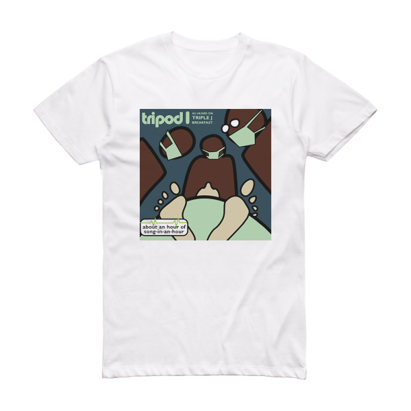 Tripod About An Hour Of Song In An Hour Album Cover T-Shirt White