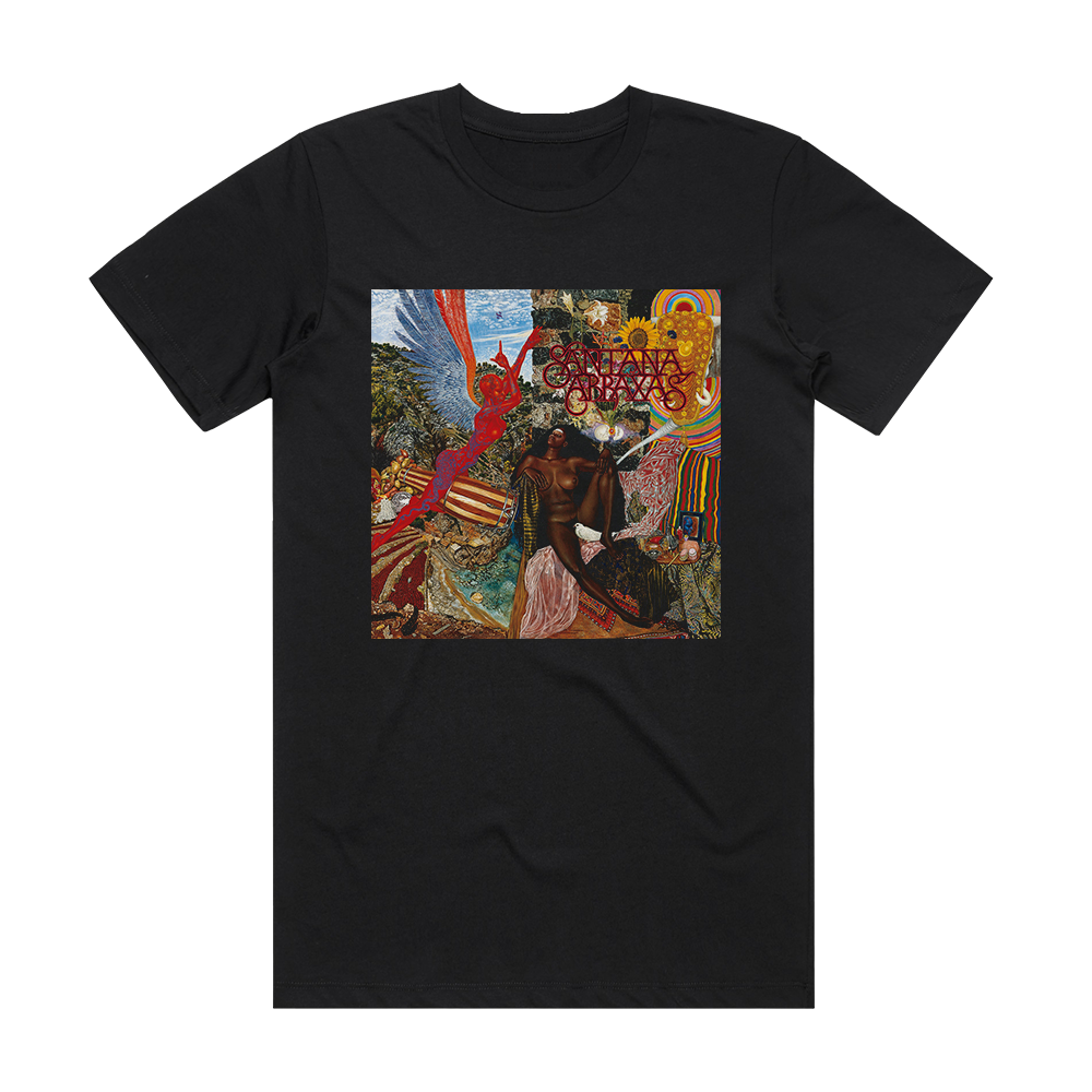 Santana Abraxas 2 Album Cover T-Shirt Black – ALBUM COVER T-SHIRTS