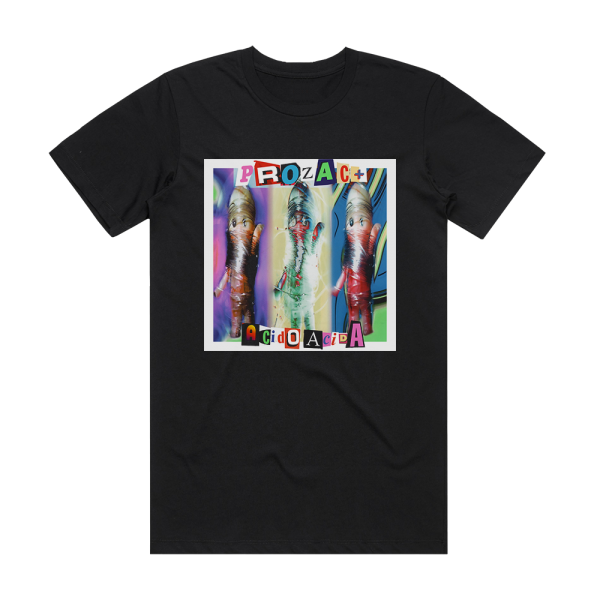 ProzacPlus Acido Acida Album Cover T-Shirt Black