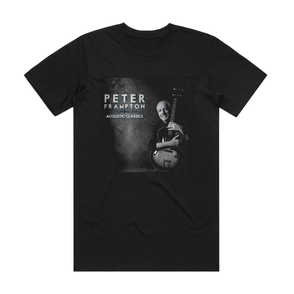 Peter Frampton Acoustic Classics Album Cover T-Shirt Black