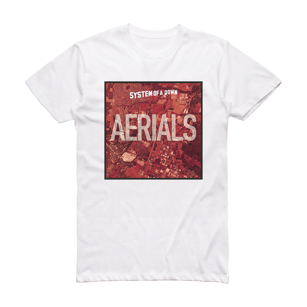 System of a Down Aerials Album Cover T-Shirt White – ALBUM COVER T-SHIRTS