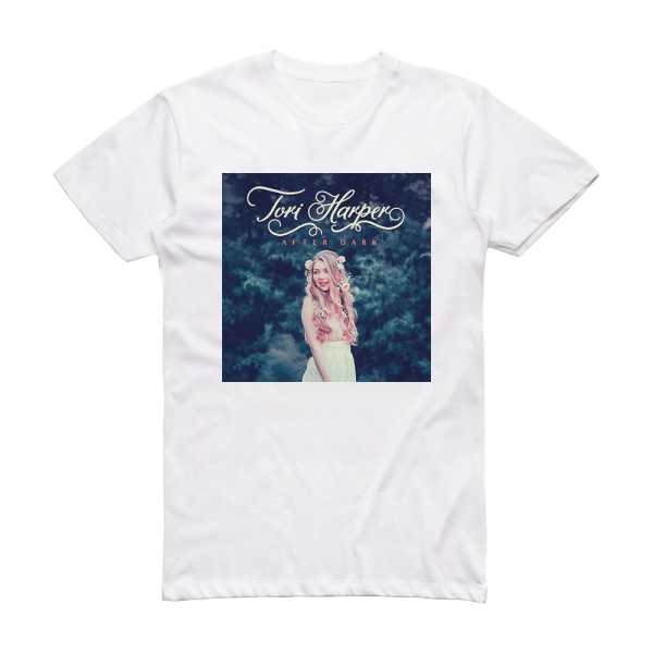 Tori Harper After Dark Album Cover T-Shirt White