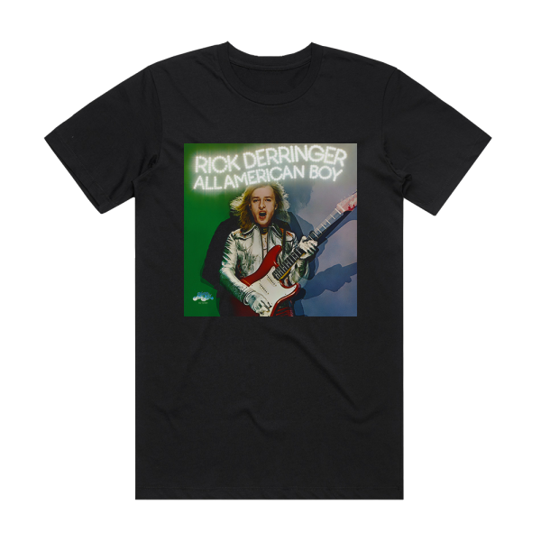 Rick Derringer All American Boy Album Cover T-Shirt Black