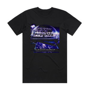 ProgAid All Around The World Album Cover T-Shirt Black