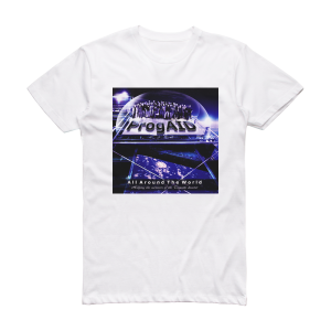 ProgAid All Around The World Album Cover T-Shirt White