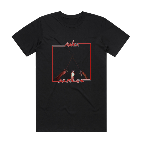 Raven All For One Album Cover T-Shirt Black