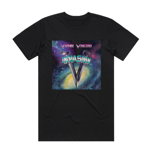 Vinnie Vincent Invasion All Systems Go Album Cover T-Shirt Black