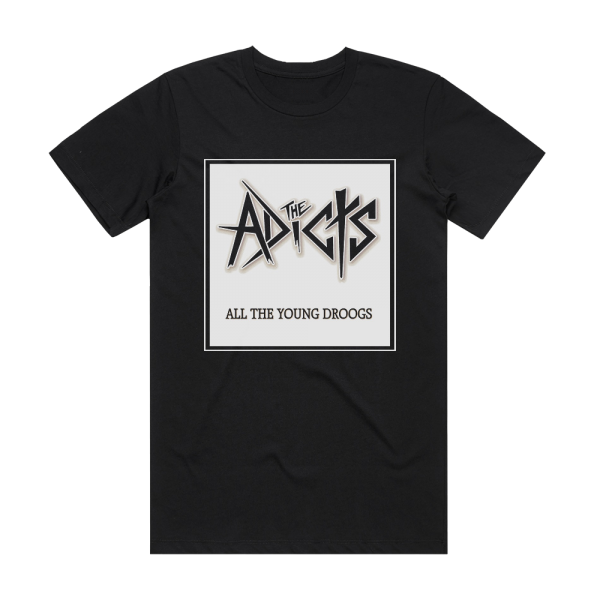 The Adicts All The Young Droogs Album Cover T-Shirt Black