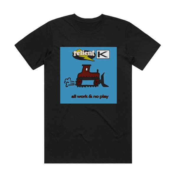 Relient K All Work No Play Album Cover T-Shirt Black