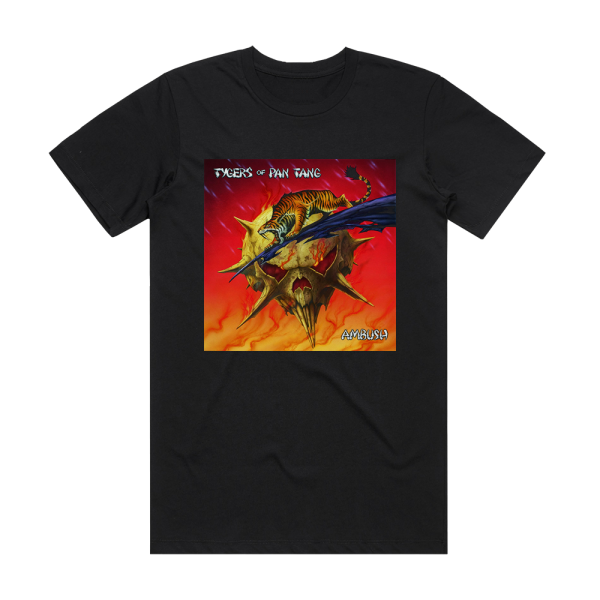 Tygers of Pan Tang Ambush Album Cover T-Shirt Black