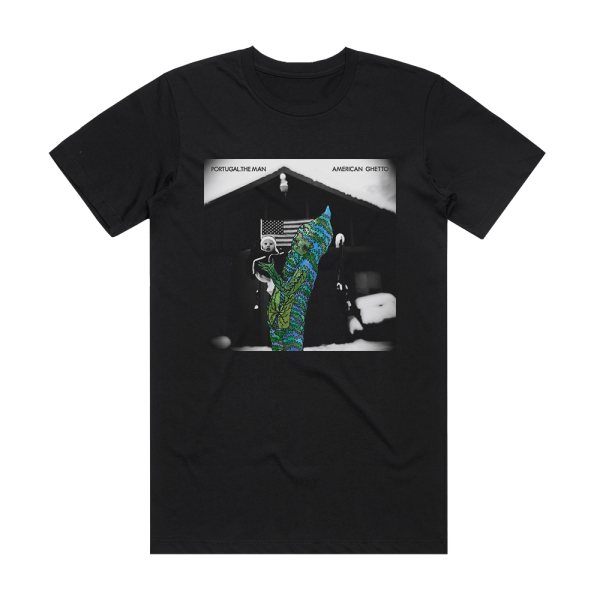 Portugal The Man American Ghetto Album Cover T-Shirt Black