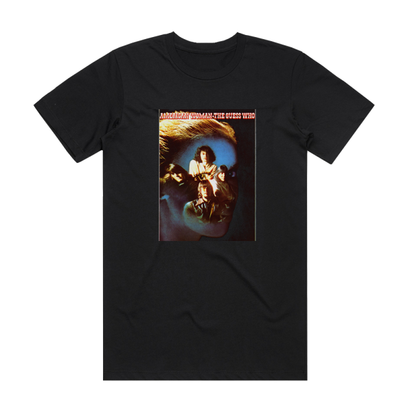 The Guess Who American Woman Album Cover T-Shirt Black