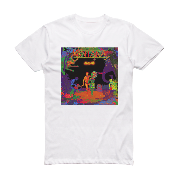 Santana Amigos Album Cover T-Shirt White