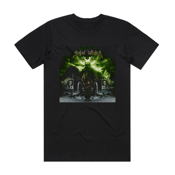 Seven Witches Amped Album Cover T-Shirt Black