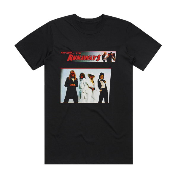 The Runaways And Now The Runaways Album Cover T-Shirt Black