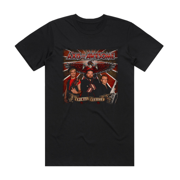 The Axis of Awesome Animal Vehicle Album Cover T-Shirt Black