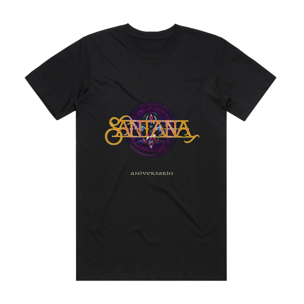 Santana Aniversario Album Cover T-Shirt Black