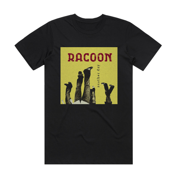 Racoon Another Day Album Cover T-Shirt Black