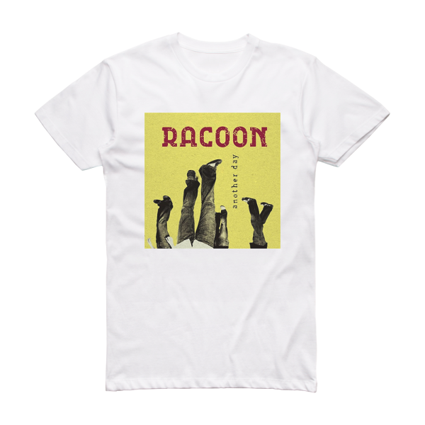 Racoon Another Day Album Cover T-Shirt White