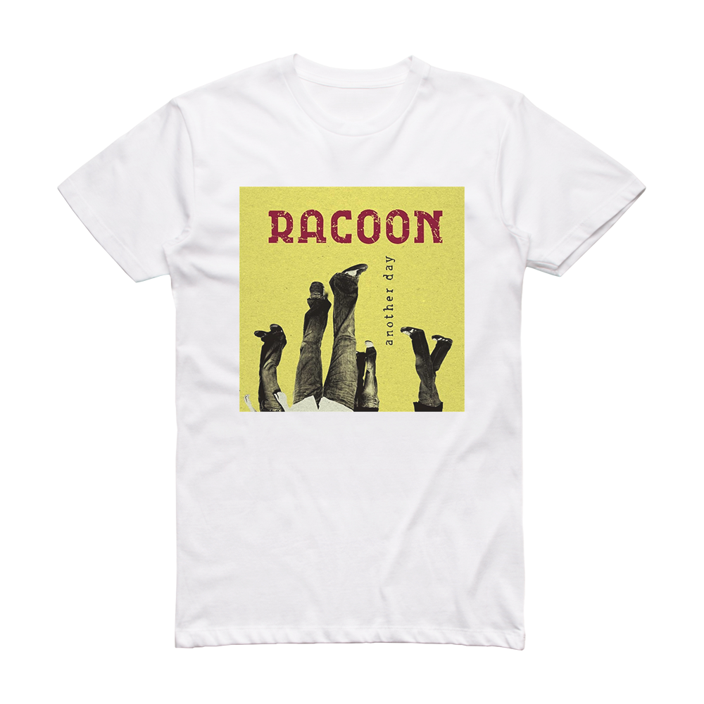 Racoon Another Day Album Cover T-Shirt White – ALBUM COVER T-SHIRTS