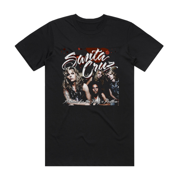 Santa Cruz Anthems For The Young N Restless Album Cover T-Shirt Black